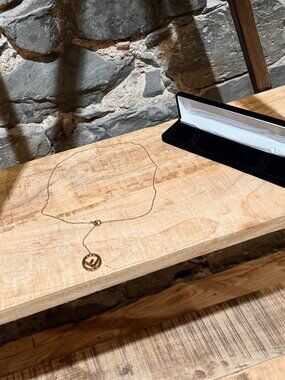 Fendi F is Fendi Gold Tone F Pendant Necklace